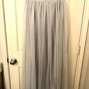 Runway Limited Edition | Grey Tulle Maxi, 6